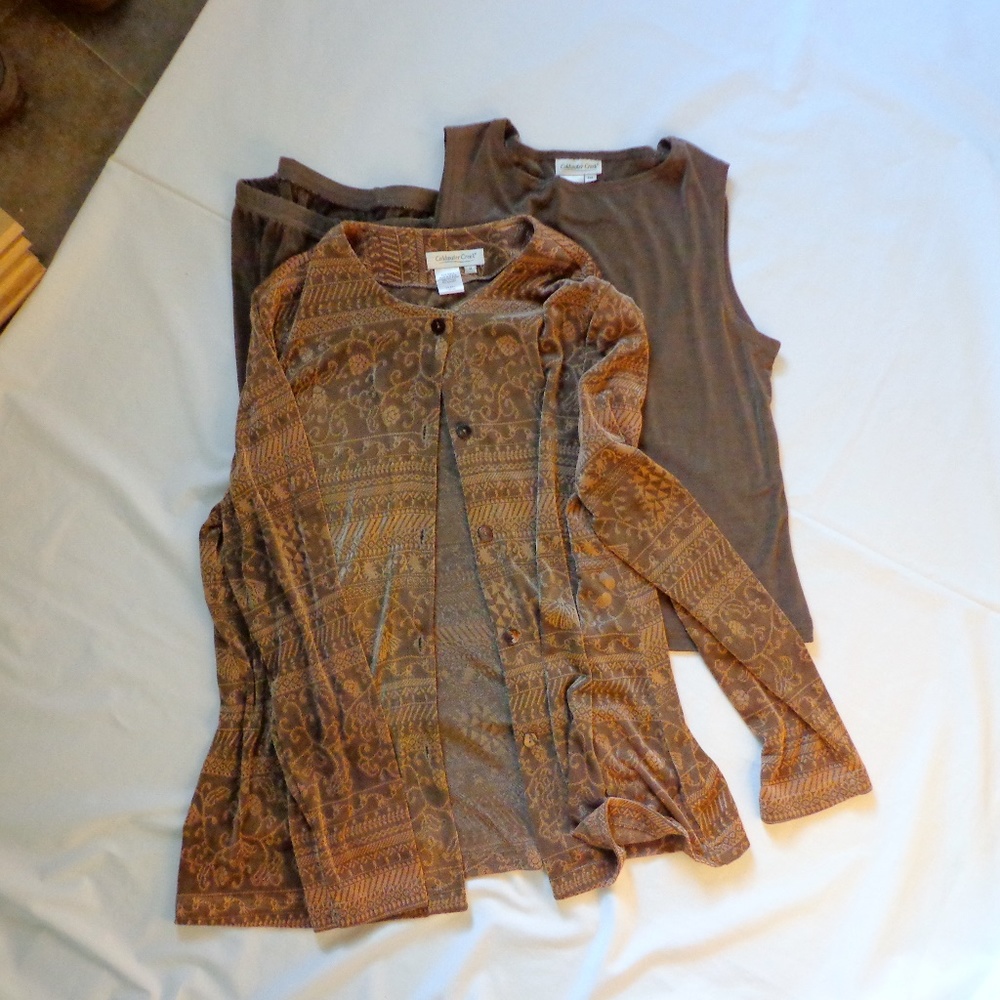 Coldwater Creek 3 piece Knit Set